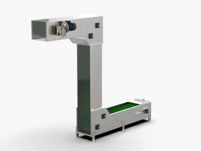 Z Type Chain Bucket Conveyor 3D model