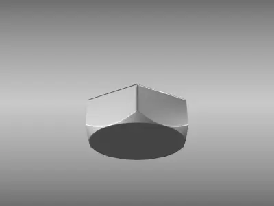 Low-Poly Bolt in Wall Low-poly 3D model