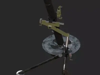 L16a2 Mortar 81mm  Low-poly 3D model