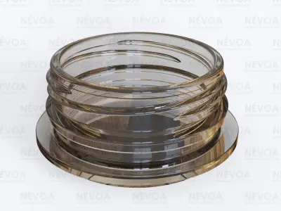 Neck finish - PCF 48P 3 - voluntary standard hot fill finish 3D model