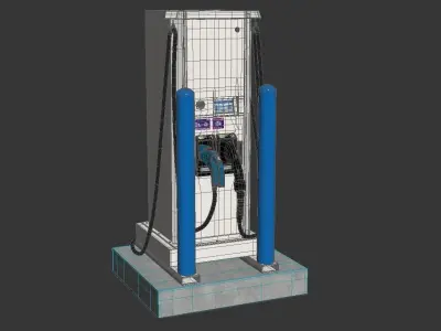 Electric Vehicle Charging Station EV GO 5 3D model
