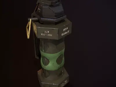 Flash Grenade Low-poly 3D model purchase