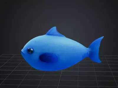 Blue Fish 3D model