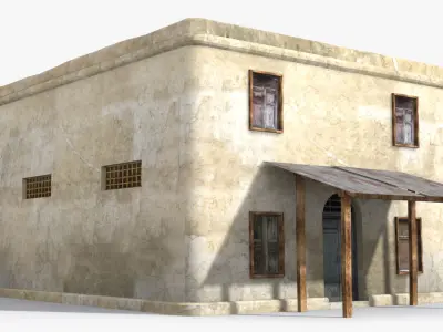 Arab x5 Low-poly 3D model