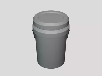 Bucket - Geometry Only No Textures No Materials 3D model