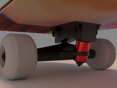 Marvel Thor Skateboard 3D model