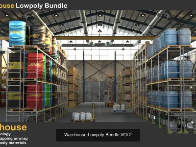 Warehouses warehouse 3D Model Pack