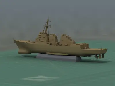 Arleigh Burke Class FlightIIA 3D Print Model 3D print model