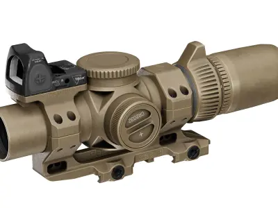 VORTEX 1X10 ELEANOR OPTIC Low-poly 3D model