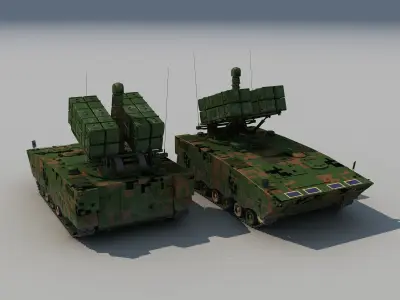 china ZBD-04A AFT-10  Anti-tank guided missile launcher  3D model