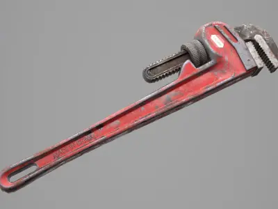 Game Ready Wrench Low-poly 3D model