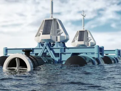 Ocean Cleanup System Project 3D model