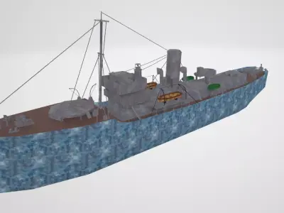 sea ship 3D model