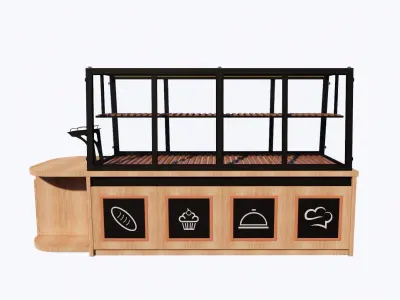 Grocery stand -Revit 2018- 3D model