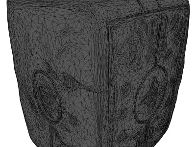 Mystic Glowing Rune Block 3D model