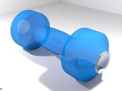 Exercise Equipment Water Dumbell 3D model