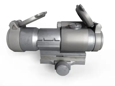 Optical sight Low-poly 3D model