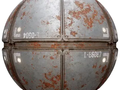 PBR Seamless Sci-Fi Texture 45 Low-poly 3D model