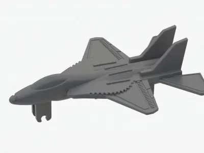 Lego 3D scan plane Low-poly 3D model