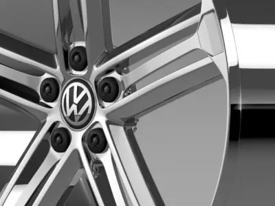 VW Beetle R Concept rim 3D model