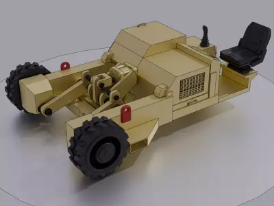 IAF Towbarless tug vehicle 3D print model