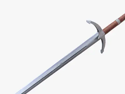 Knight Sword 1 Low-poly 3D model