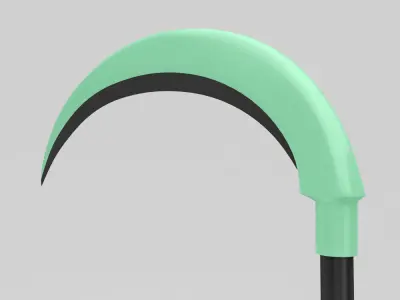 Garden scythe tool 3d model   3D model