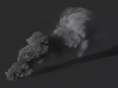 3D Rising Smoke Animation  3D model