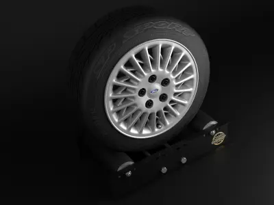 Ford EF Fairmont Low-poly 3D model