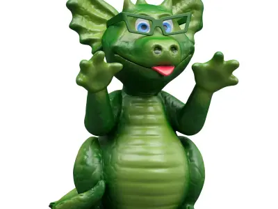 Dragon Dracosha Dinosaur Toy Figurine Figurine 3D model