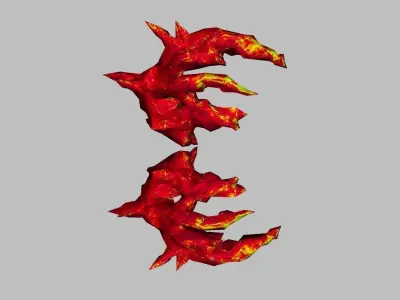 Burn Wing Low-poly 3D model