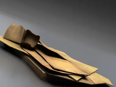 Cardboard Junk Low-poly 3D model