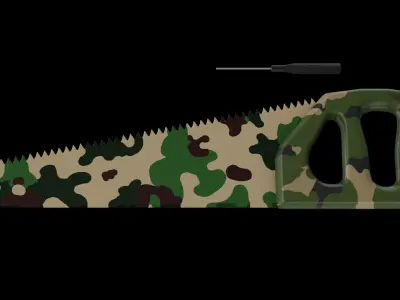 Hand Saw 3D model get