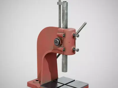 Precision Bench Press - Generic 01 Used Low-poly 3D model