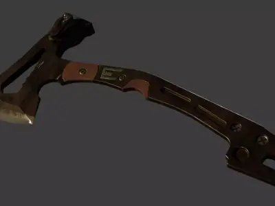 Combat -Axe Low-poly 3D model