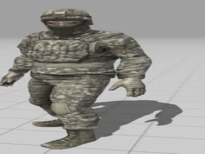 tactikalsoldier soldier in camouflage Low-poly 3D model