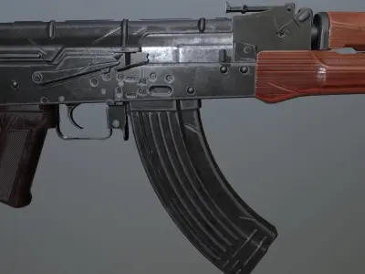 AK 47 Free low-poly 3D model