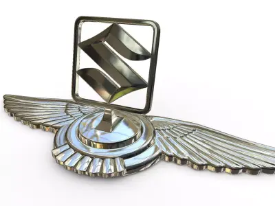 suzuki logo 3D model by 3dlogoman
