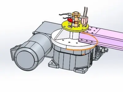 Rotating clamping mechanism 3D model