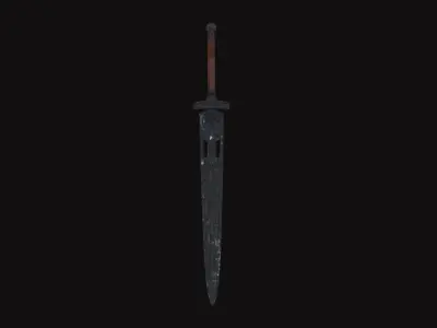 Medieval Sword V01 Low-poly 3D model