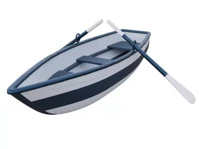 Fishing boat Low-poly 3D model by 3DdaysStudio
