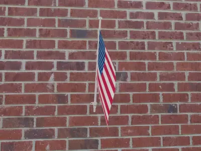 Flag of USA 3D model