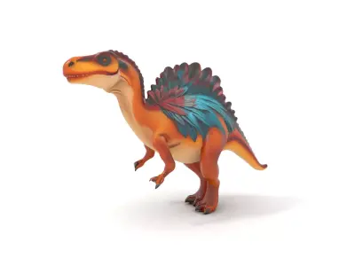 Colorful Dinosaur model pack Low-poly 3D model