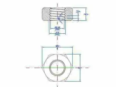 Screw Threads ISO - Definition Profile Execution  Free 3D model