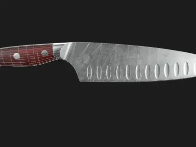 Kitchen Knives Pack PBR Game-Ready Low-poly 3D model