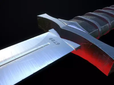 Dagger knife Low-poly 3D model purchase