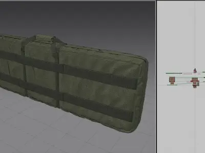 Weapon Bag High Poly 3D model
