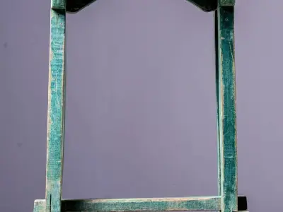 Early 20th Century Side Table with Original Paint 3D model