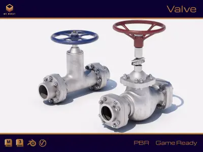 Valve  Low-poly 3D model