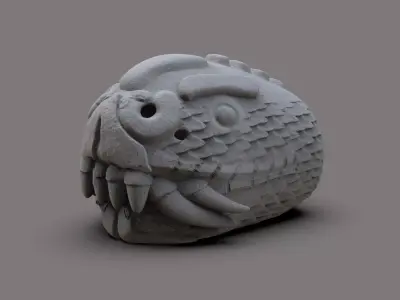 Azteca Serpents head 3D print model